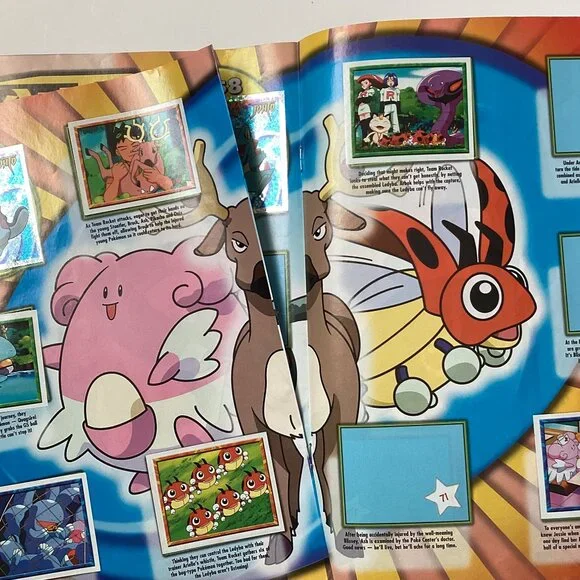 Merlin Topps Pokémon 2001 Album Book + Stickers English Issue Collectable - Picture 16 of 16